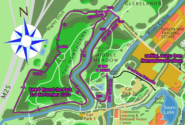 2019 Round-the-Park course