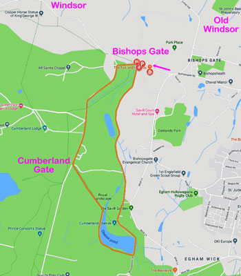 Bishopsgate course map
