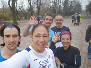 Janet at the Warsaw parkrun